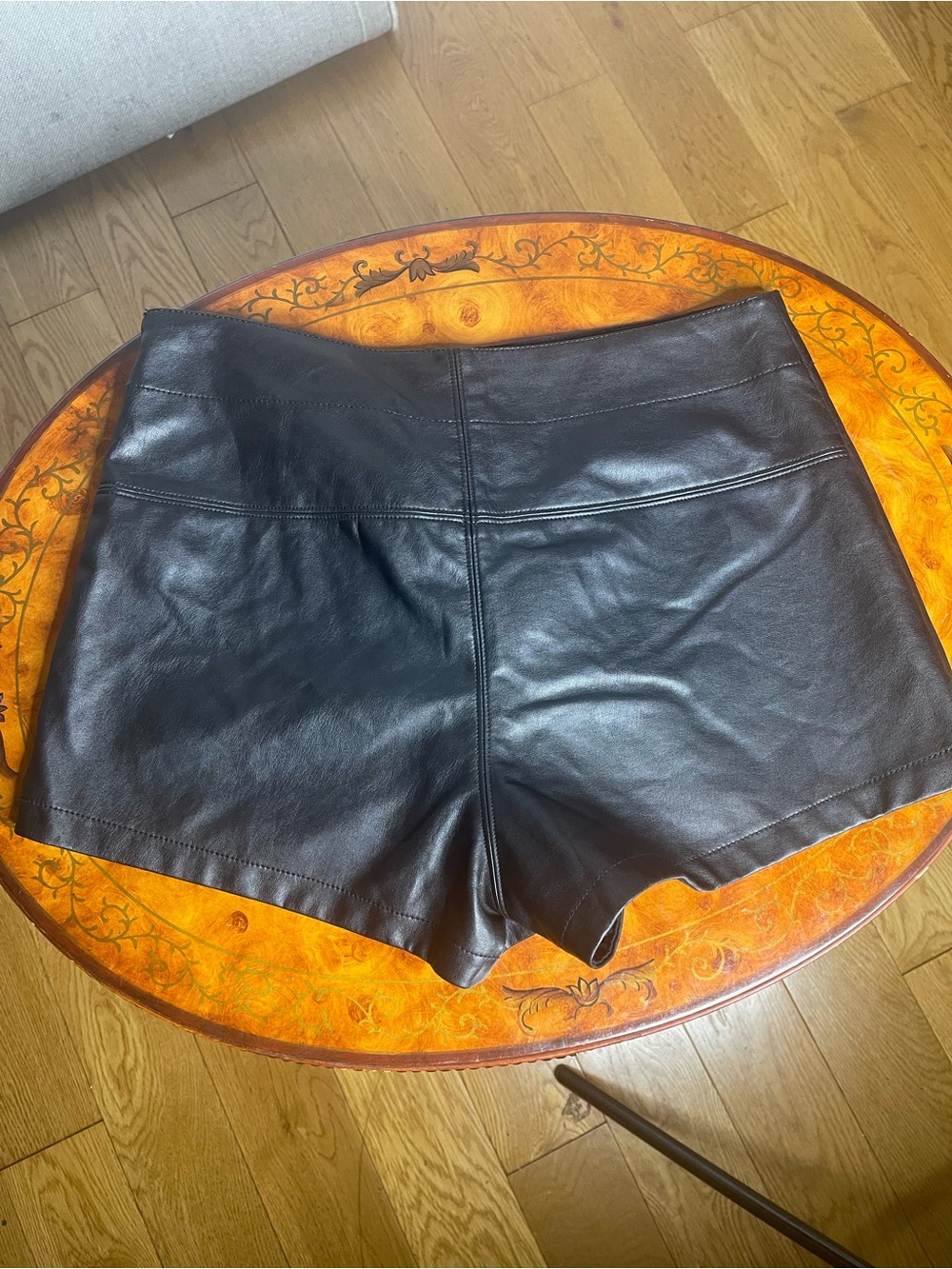 Free People Black Faux Leather Studded Mini Skirt - Picture 8 of 8